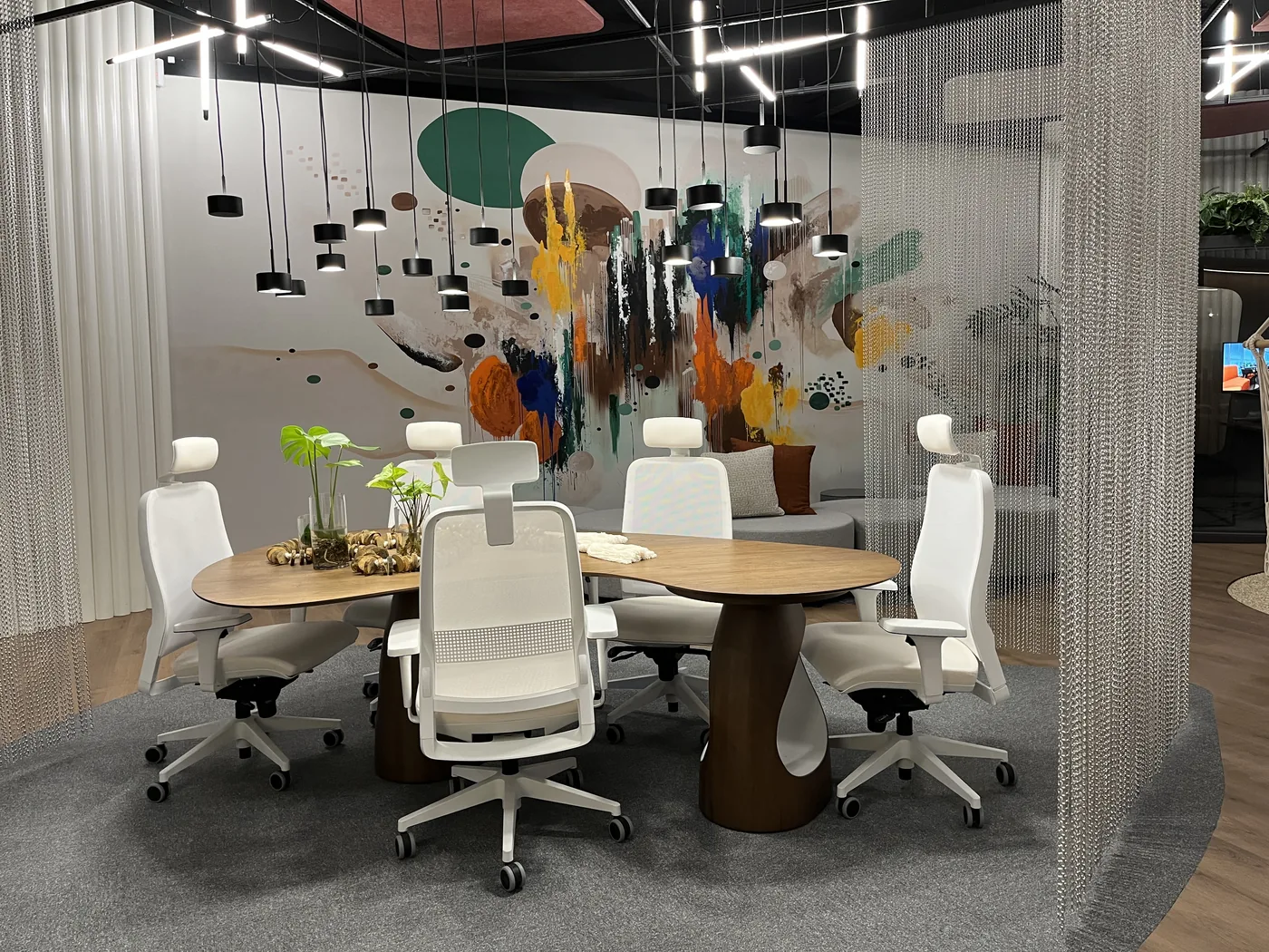 Mesa de reunião Bertevello
